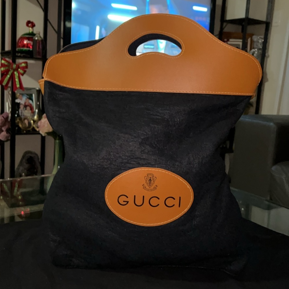 Vintage Gucci Felt Tote Bag